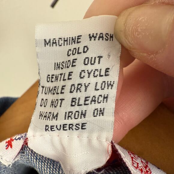 Tantrums Women Mixed Media Denim Jacket Sz XXL Western Santa Rodeo Boots Cactus - Picture 6 of 6